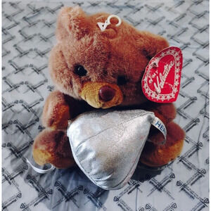 Vintage Hershey's Valentine Kiss Bear Plush 9" - Ships Same Business Day